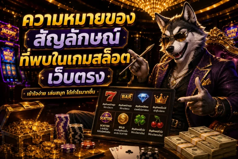ความหมายของสัญลักษณ์ที่พบในเกมสล็อตเว็บตรง
